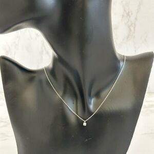 Tiffany and Co. Pendant Necklace  Solitaire Diamond Platinum